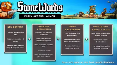 Official Stonewards Early Access content breakdown announcement banner